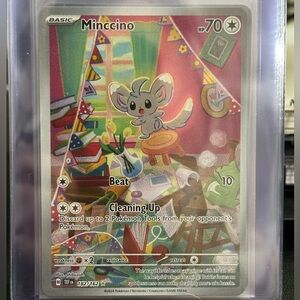 182/162 Temporal Forces Minccino Holo Card pokemon